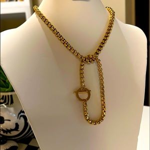 Gold Tone set of necklace and bracelet